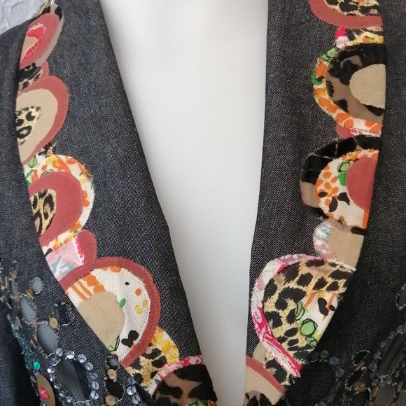 Womans Sandy Starkman Jean Jacket - Picture 2 of 8